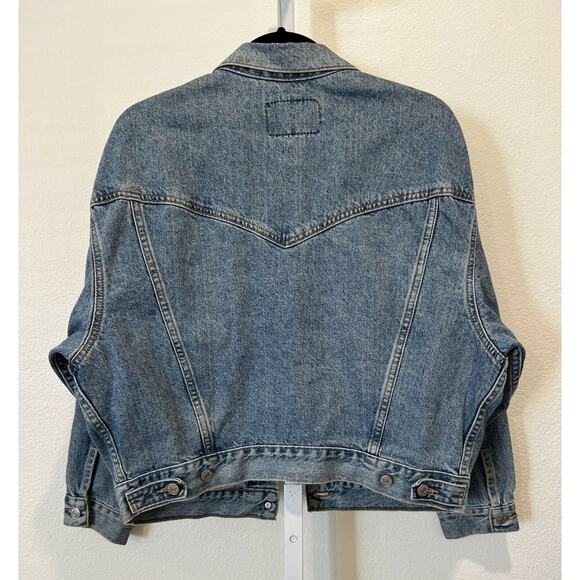 Vintage Authentic Levi's Denim Trucker Jacket Mens 77598-0291 MADE IN USA Size M - Picture 2 of 6